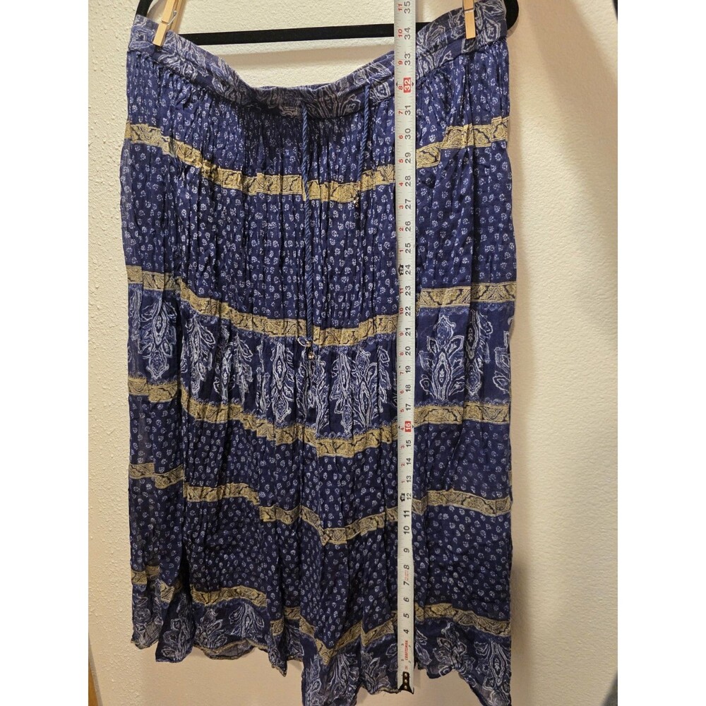 Short Circuit Airy Boho Flowy Skirt Lightweight Gypsy Boho One Size Fits Most - Picture 5 of 7